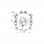 Rotatore idraulico FHR 6FF2S flangiato