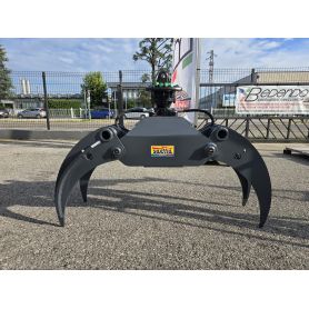 Pinza forestale per tronchi e legna a punte aperte SPR 1200 con rotore Formiko FHR3S