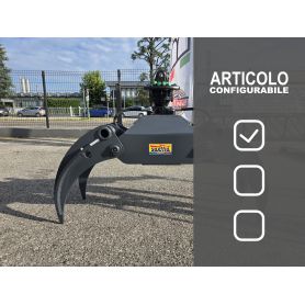 Pinza forestale per tronchi e legna a punte aperte linea Robusta SPR 1200 configurabile