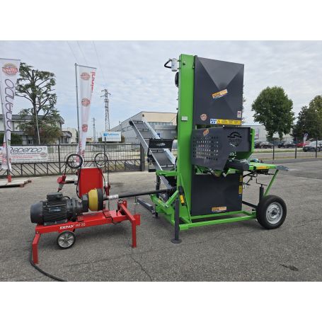 Saetta 850 - Sega a nastro con spaccalegna orizzontale e nastro telescopico + gruppo Krpan promo