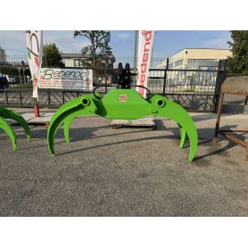 Pinza forestale per tronchi e legna punte aperte SP 1800 Imex 700 Rinforzata con Rotatore FR85 SXF
