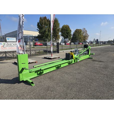 Spaccatronchi orizzontale su trave 40 tonnellate corsa fino a 2,5m cuneo 4 spacchi cardano